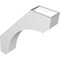 Ekena Millwork 5 1/2-in. W x 26-in. D x 30-in. H Legacy Architectural Grade PVC Knee Brace BRCP055X26X30LEC - alternate 2